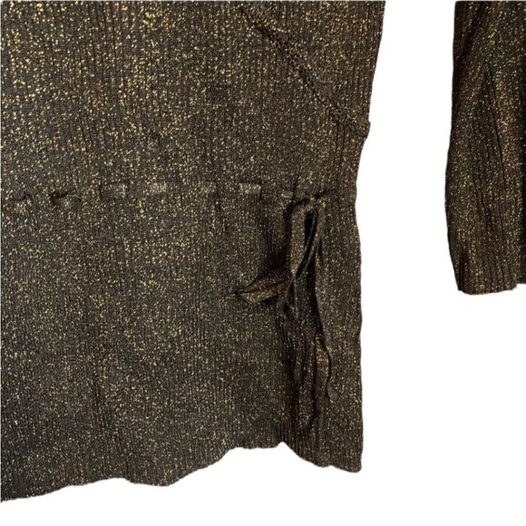 NWT! August silk silk blend metallic knit top - Picture 7 of 7